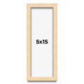 5X15 Black Wood Picture Panoramic Frame Uv Acrylic Foam Board Backing Hanging Hardware