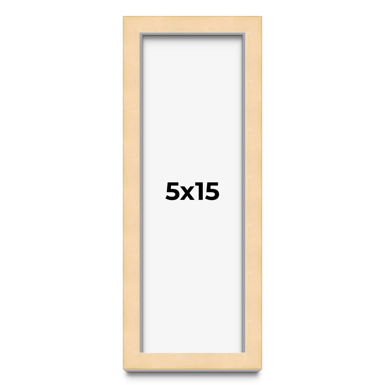 5X15 Black Wood Picture Panoramic Frame Uv Acrylic Foam Board Backing Hanging Hardware