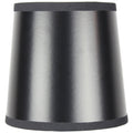 5X6X5 Black Parchment Gold Lined Drum Chandelier Clip On Lampshade
