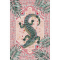 False Crocodile Print Washable Area Rug Vintage Boho Soft Indoor Carpet Non Slip Low Pile 5X7