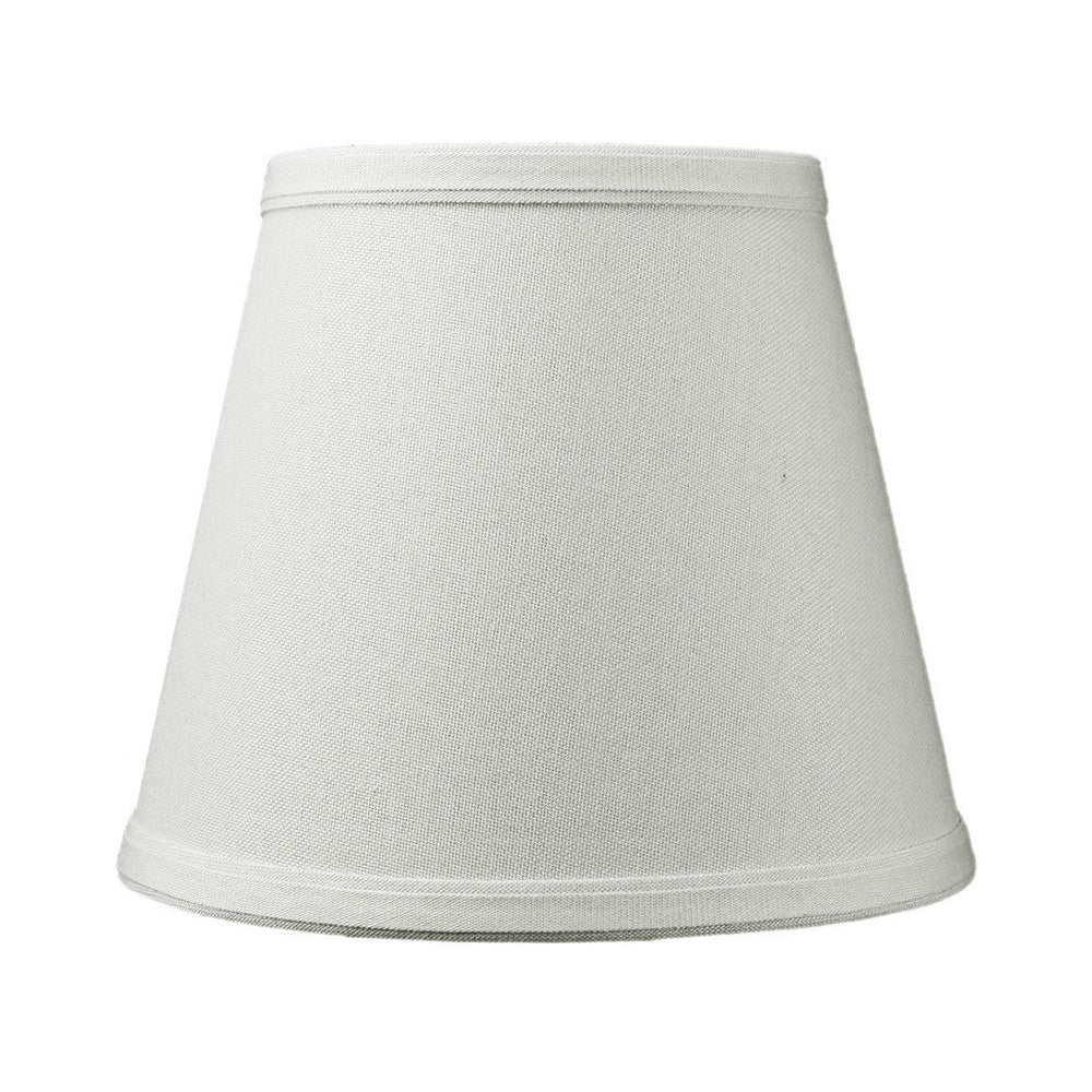 5X8X7 Empire Linen Edison Clip On Lamp Shade Light Oatmeal