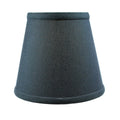 5X8X7 Textured Slate Blue Hard Back Lampshade With Gold Lining Edison Clip On