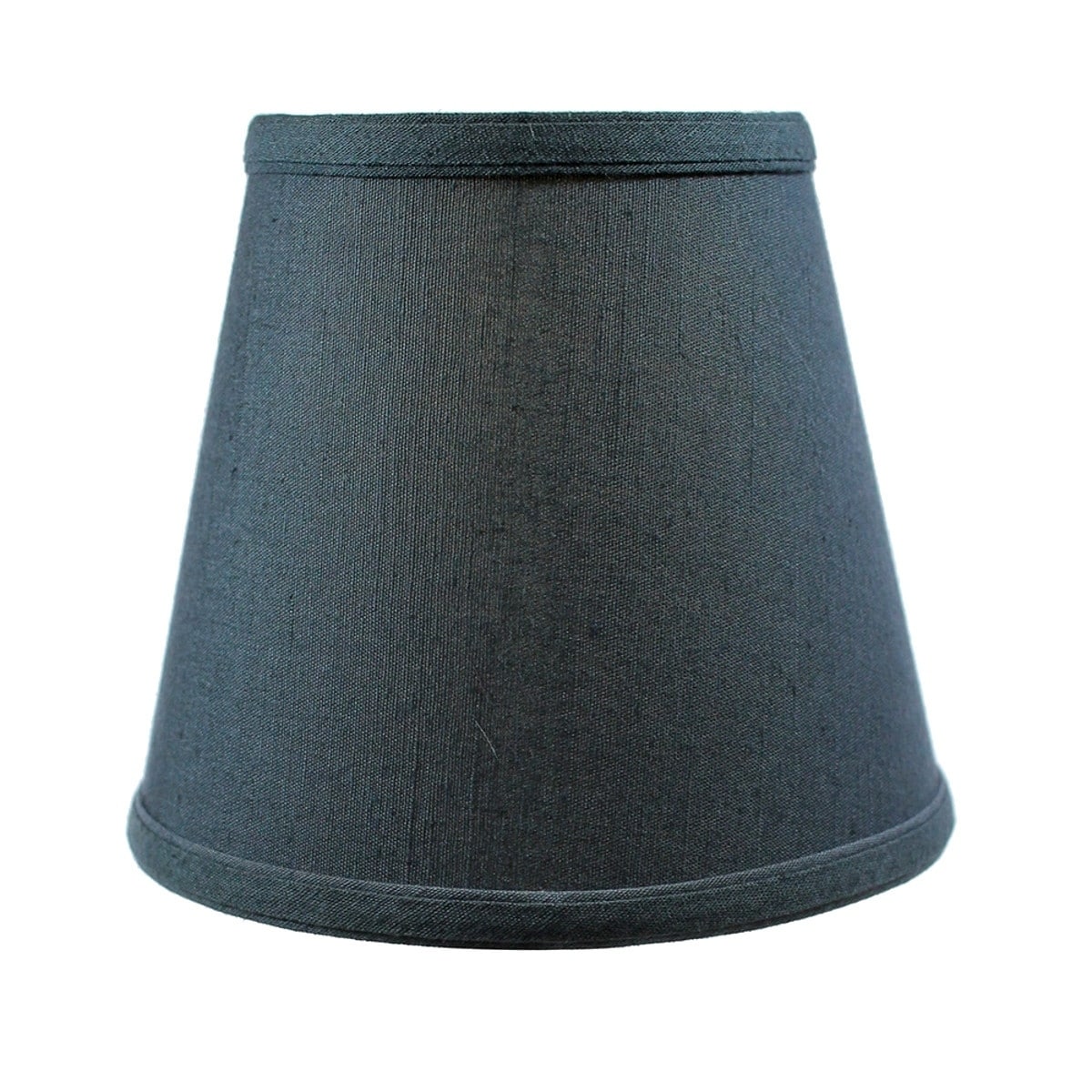 5X8X7 Textured Slate Blue Hard Back Lampshade With Gold Lining Edison Clip On