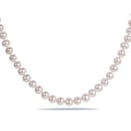 Miadora White Cultured Freshwater Pearl Necklace 16 18 Inch