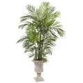 6 Areca Palm Artificial Tree In Urn Uv Resistant Indoor Outdoor