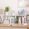 Dl Furniture 3 Compartment Wood Plastic Composite Desk Organizer Perfect Book Shelf Make Up Organizer Cookie Rack W Base