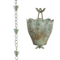 6 Cup Crocus Pure Copper 8.5 Ft. Rain Chain By Good Directions