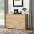 6 Drawer Dresser Chest Of Drawers For Bedroom Natural Side Cabinet Storage Cabinet Base Cabinet Accent Cabinet