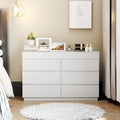 6 Drawer Dresser With Mirror P2 12Mm Particleboard With Melamine 47.22 W