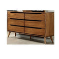 6 Drawer Dresser With Round Tapered Legs