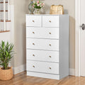 6 Drawer Large Dresser For Bedroom And Chest Of Drawers With Sturdy Construction Wood Storage Organizer For Closet