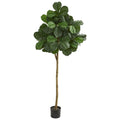 Nearly Natural 6 Foot Artificial Fiddle Leaf Fig Tree