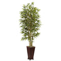 6 Foot Bamboo Tree With Decorative Planter