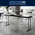 18 Inch X 72 Inch Granite White Plastic Folding Training Table