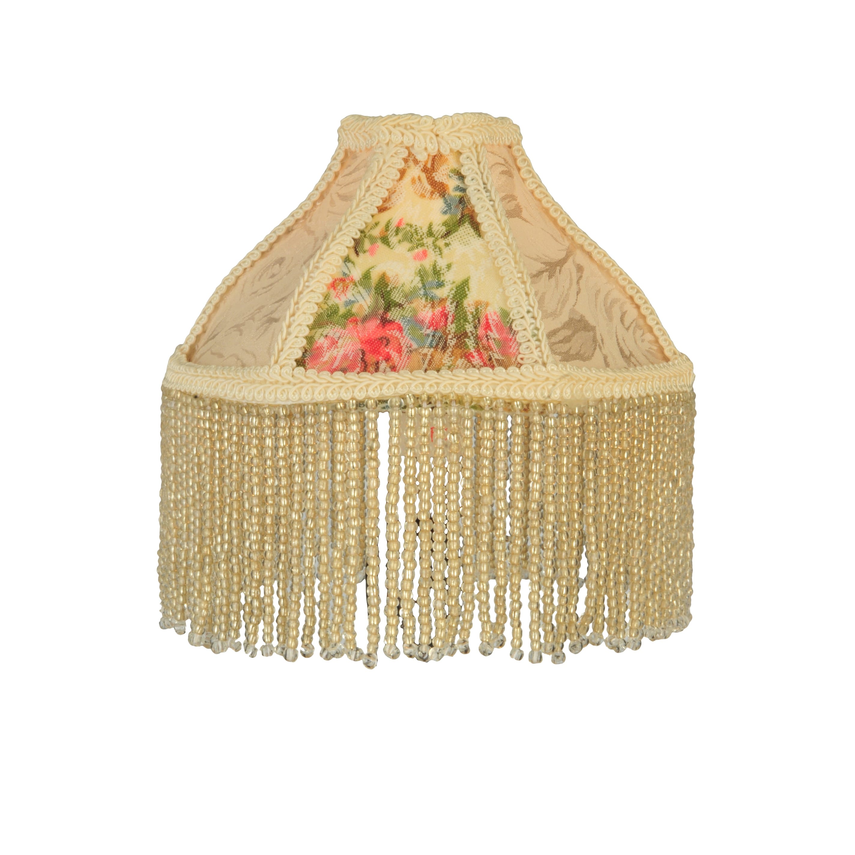 6 In. Wide Fabric Fringe Roses Shade