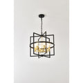 6 Light Metal Lantern Tiered Pendant Hanging Light Fixtures Farmhouse Adjustable Height Chandeliers E26 Bulbs Not Included
