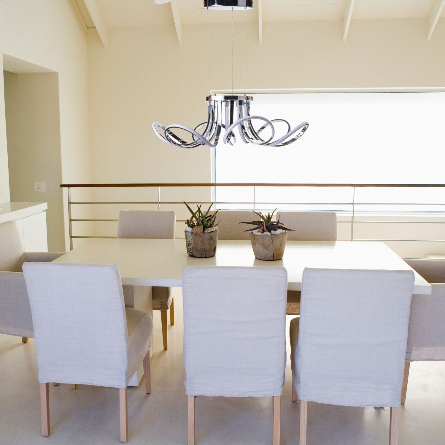 Modern Curves Led Flush Mount