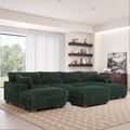 6 Piece 118.4 W Plush Oversized Modular Sectional Sofa Set