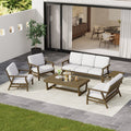 6 Piece Outdoor Patio Sofa Set Chair Set With Cushions And Coffee Table