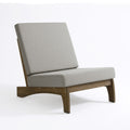 6 Piece Outdoor Teak Wood Loveseat Sofa Armless Chair Table Patio Set