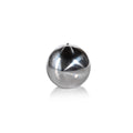 6 Tall Titanium Wax Ball Candles Silver