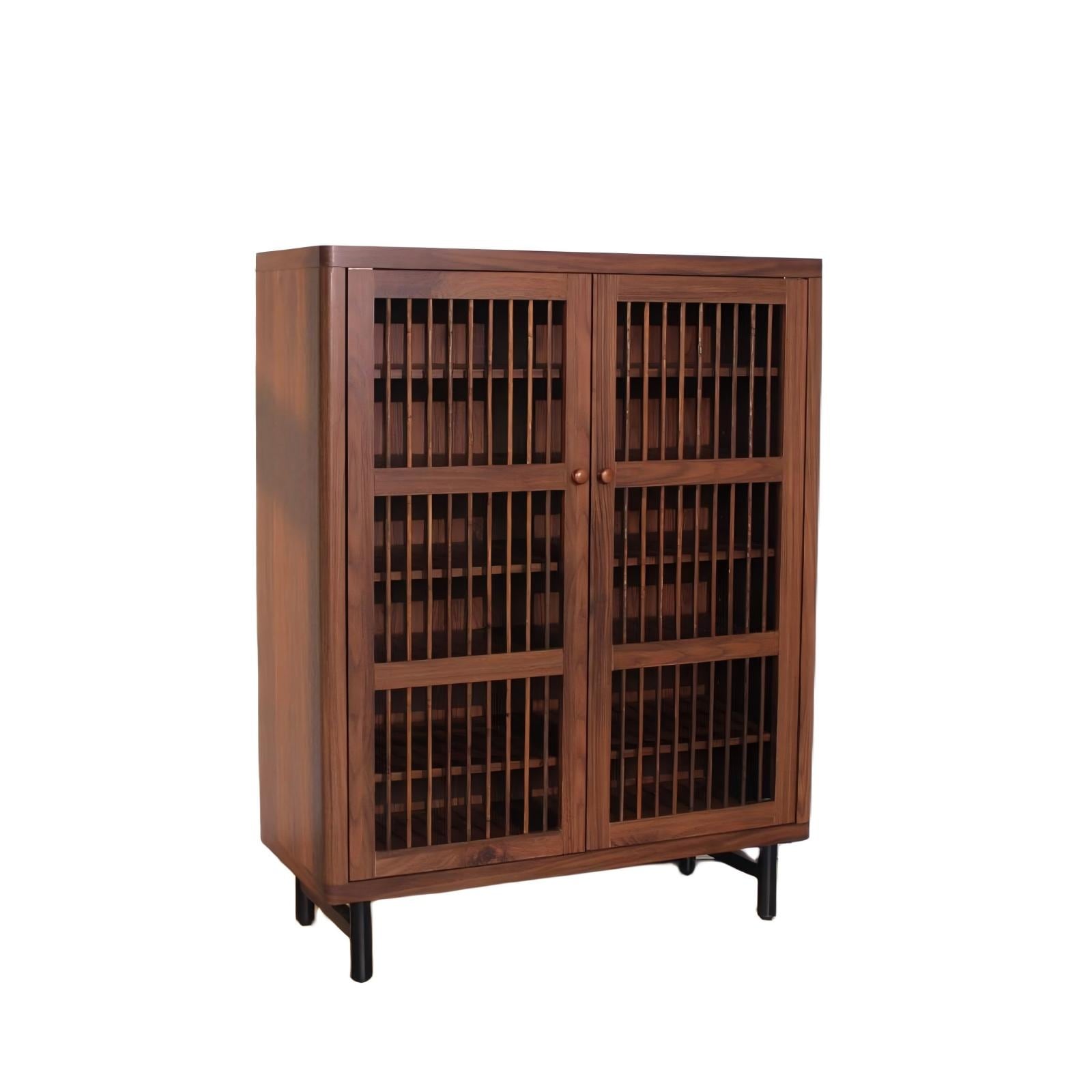 6 Tier Entryway Cabinet Shoe Cabinet With Adjustable Shelves Rustic Hallway Cabinet Walnut Storage Closet