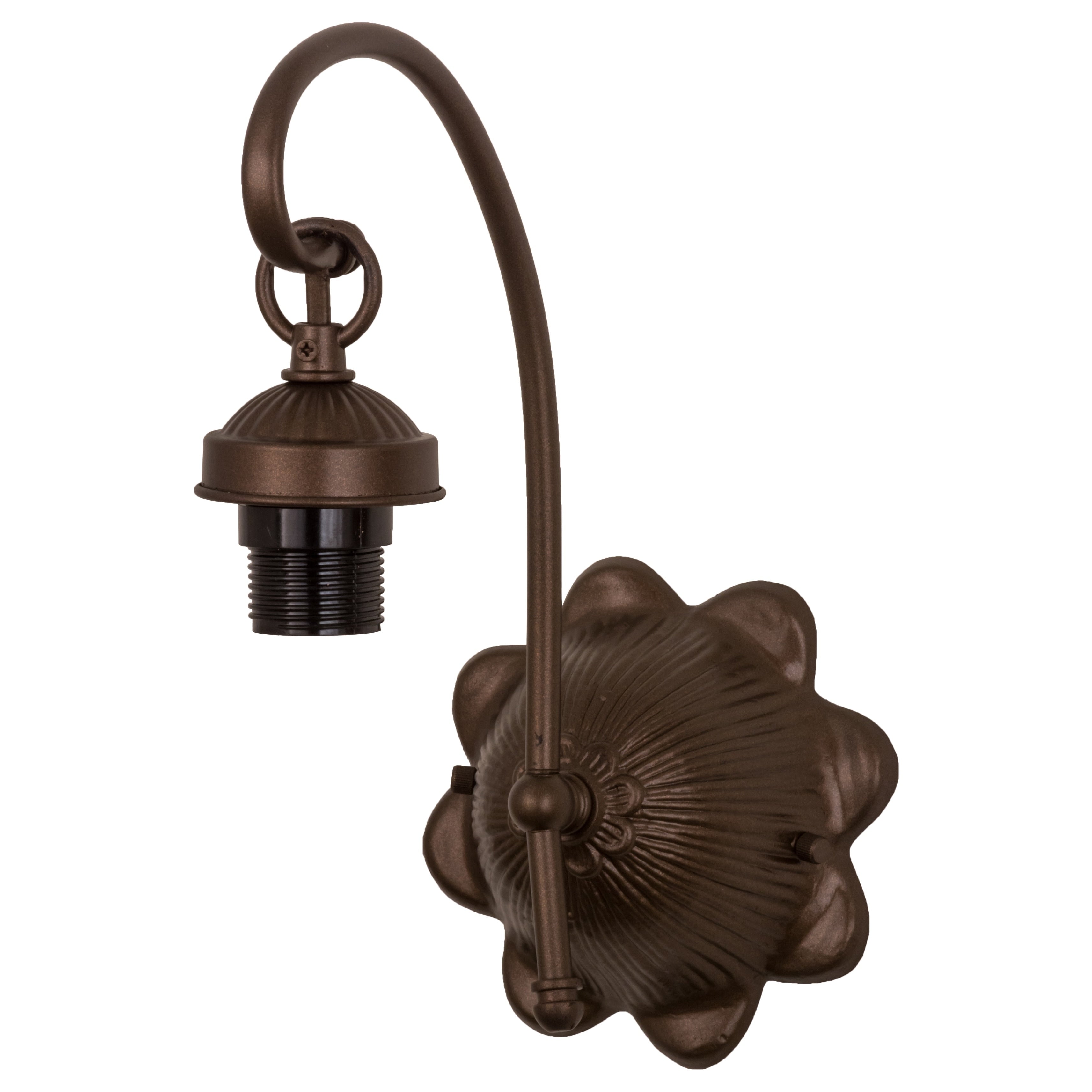 6 W Mahogany Bronze 1 Lt Wall Sconce Hardware