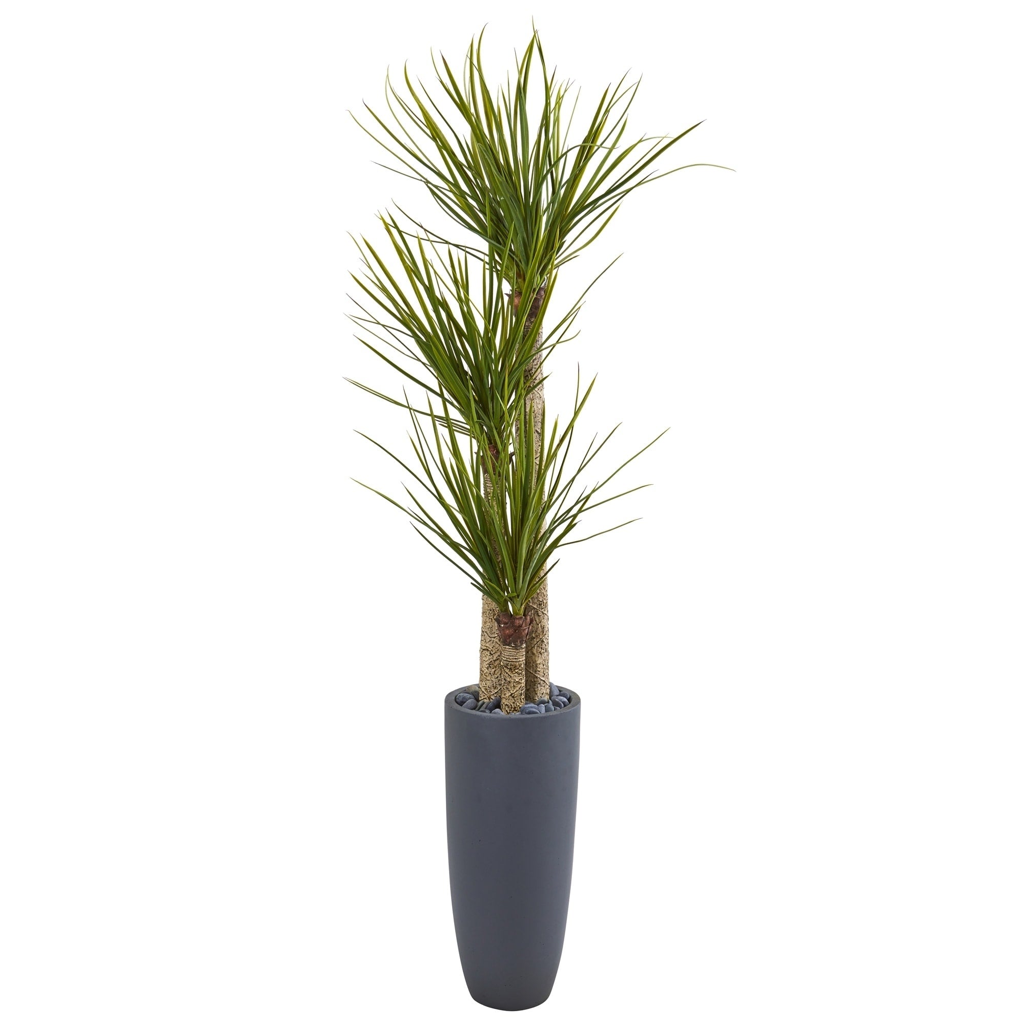 6 Yucca Artificial Tree In Bullet Planter