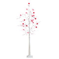 6 Ft Pre Lit Valentines Day Twig Tree With 96 Heart Shaped Led Lights