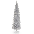 Silver Tinsel 6 Foot Tree