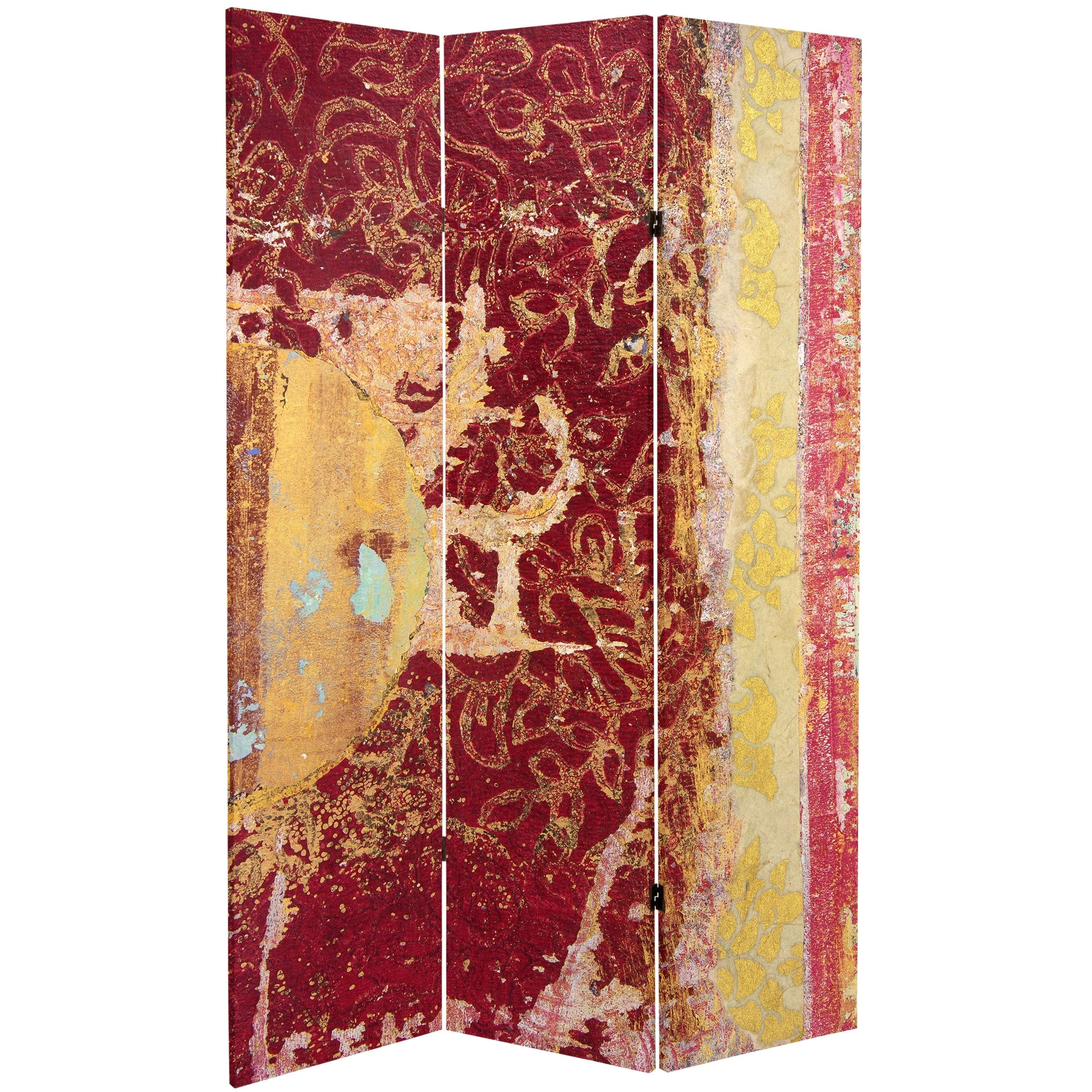 6 Ft. Tall Fire Dancer Canvas Room Divider