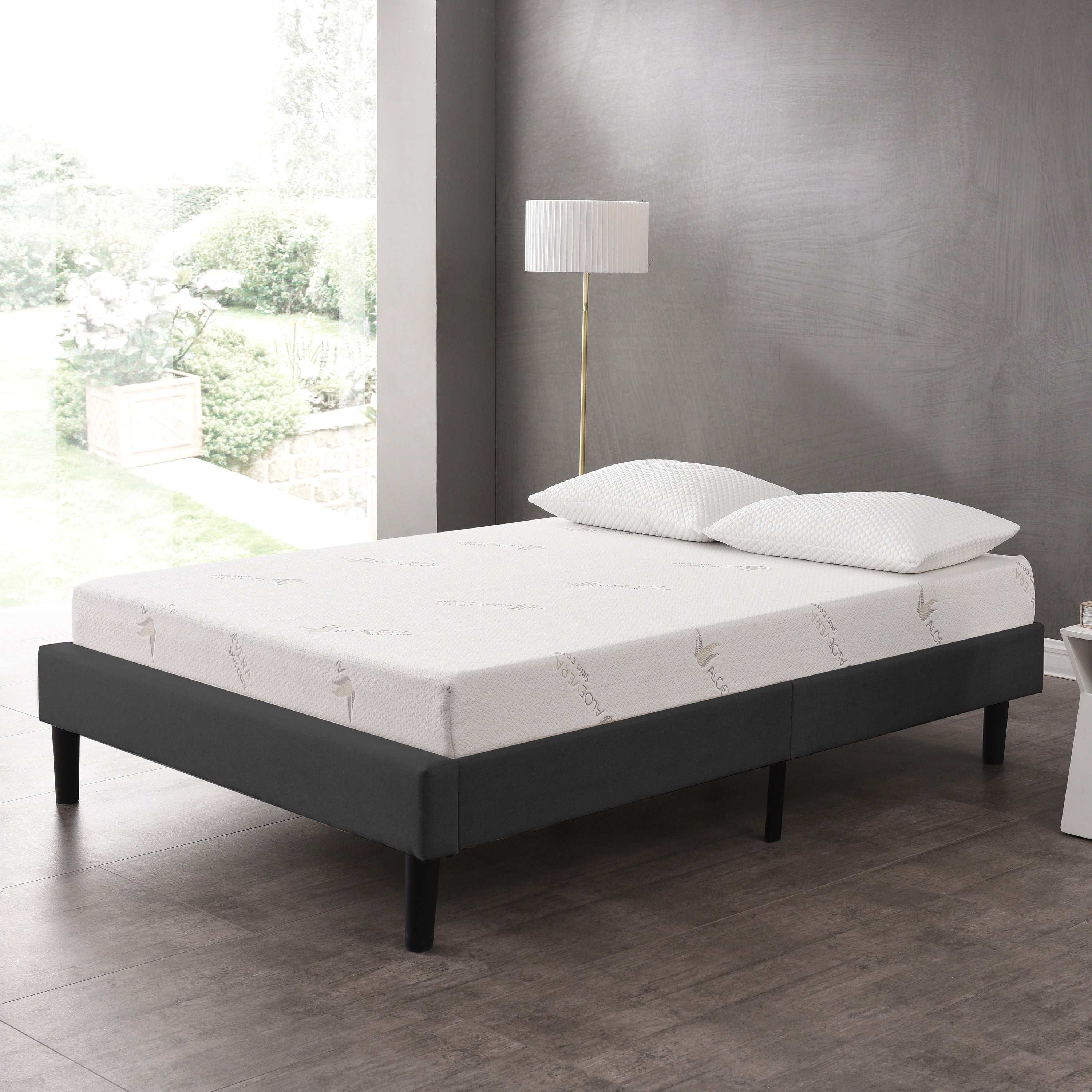 6 Inch Twin Memory Foam Mattress With Luxurious Aloe Vera Treated Cover