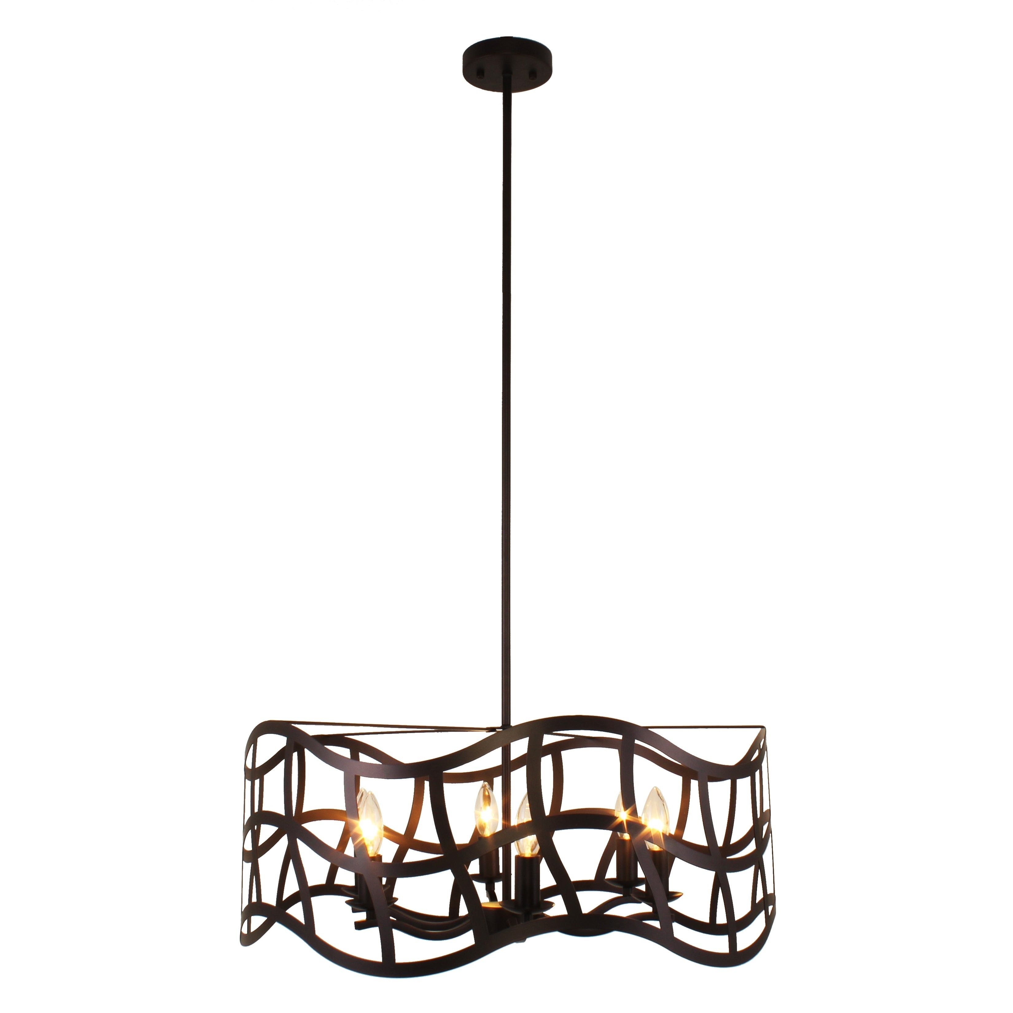 6 Light Oil Rubbed Bronze Chandelier
