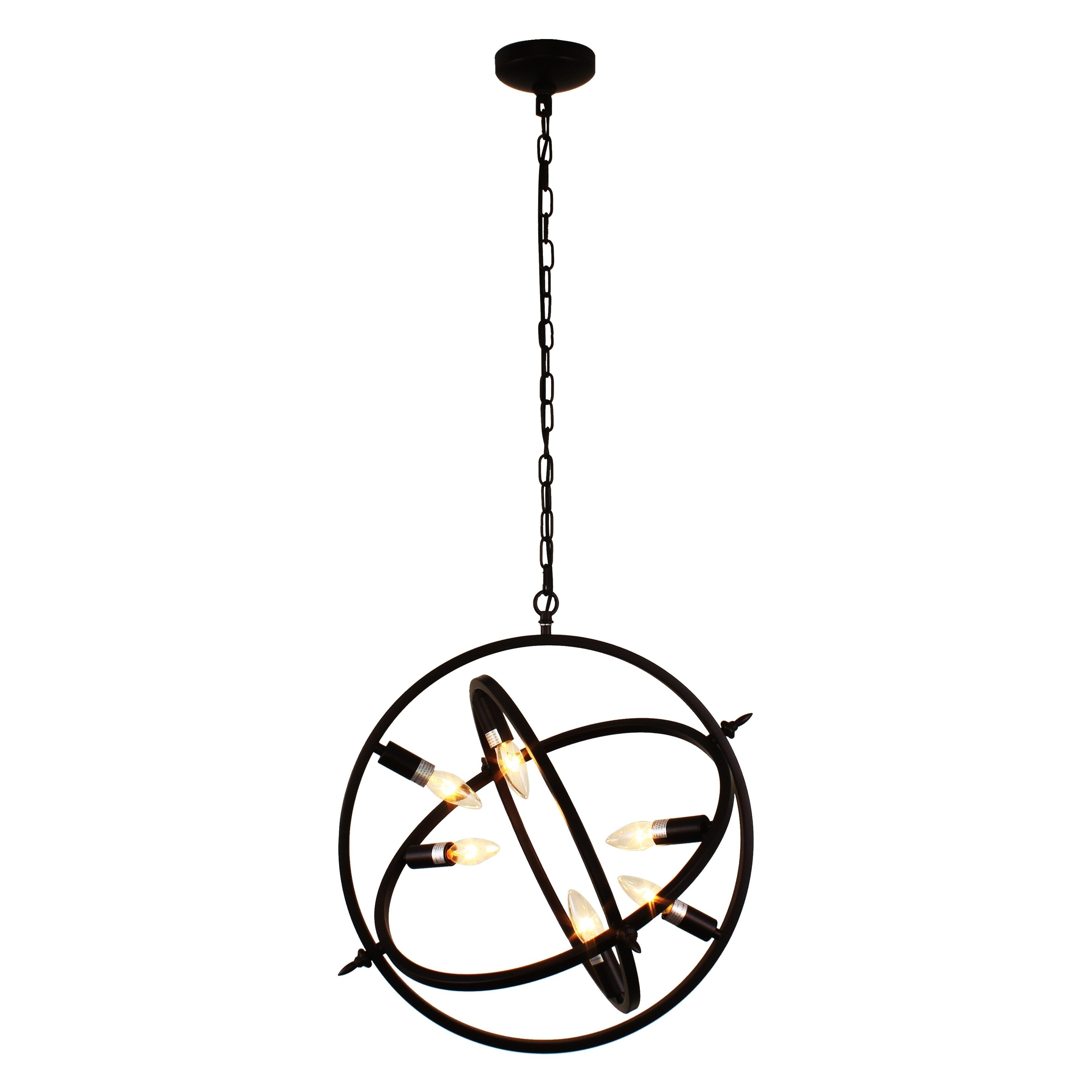 6 Light Oil Rubbed Bronze Chandelier