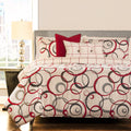 6 Piece Circlet Luxury Brushed Microfiber Duvet Set