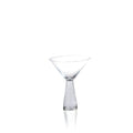 6.25 Tall Livogno Martini Glass On Hammered Stem Set Of 4