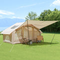 6.3M Inflatable Camping Tent With Canopy 4 Season Waterproof Windproof Clear Skylight 420D Oxford Waterproof