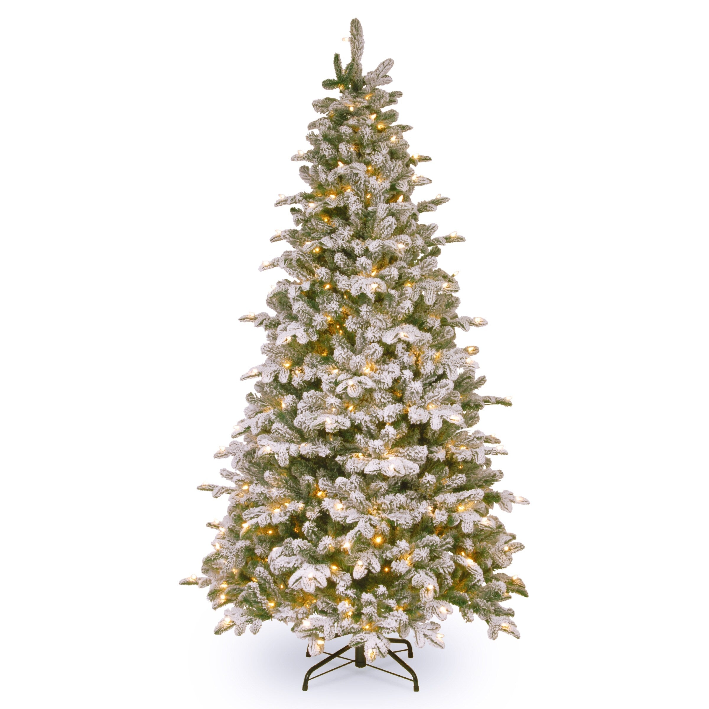 Snowy Everest Fir 6.5 Foot Medium Tree With Clear Lights