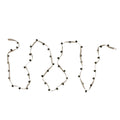 6.5 Country Rustic Bell And Burlap Christmas Garland Brown