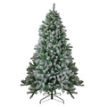 6.5 Flocked Winter Park Fir Artificial Christmas Tree Unlit 6.5 Foot