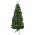 6.5 Pre Lit Mixed Cashmere Pine Medium Artificial Christmas Tree Clear Lights