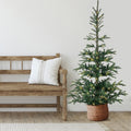 6.5 Pre Lit Layered Noble Fir Artificial Christmas Tree Warm Clear Led Lights
