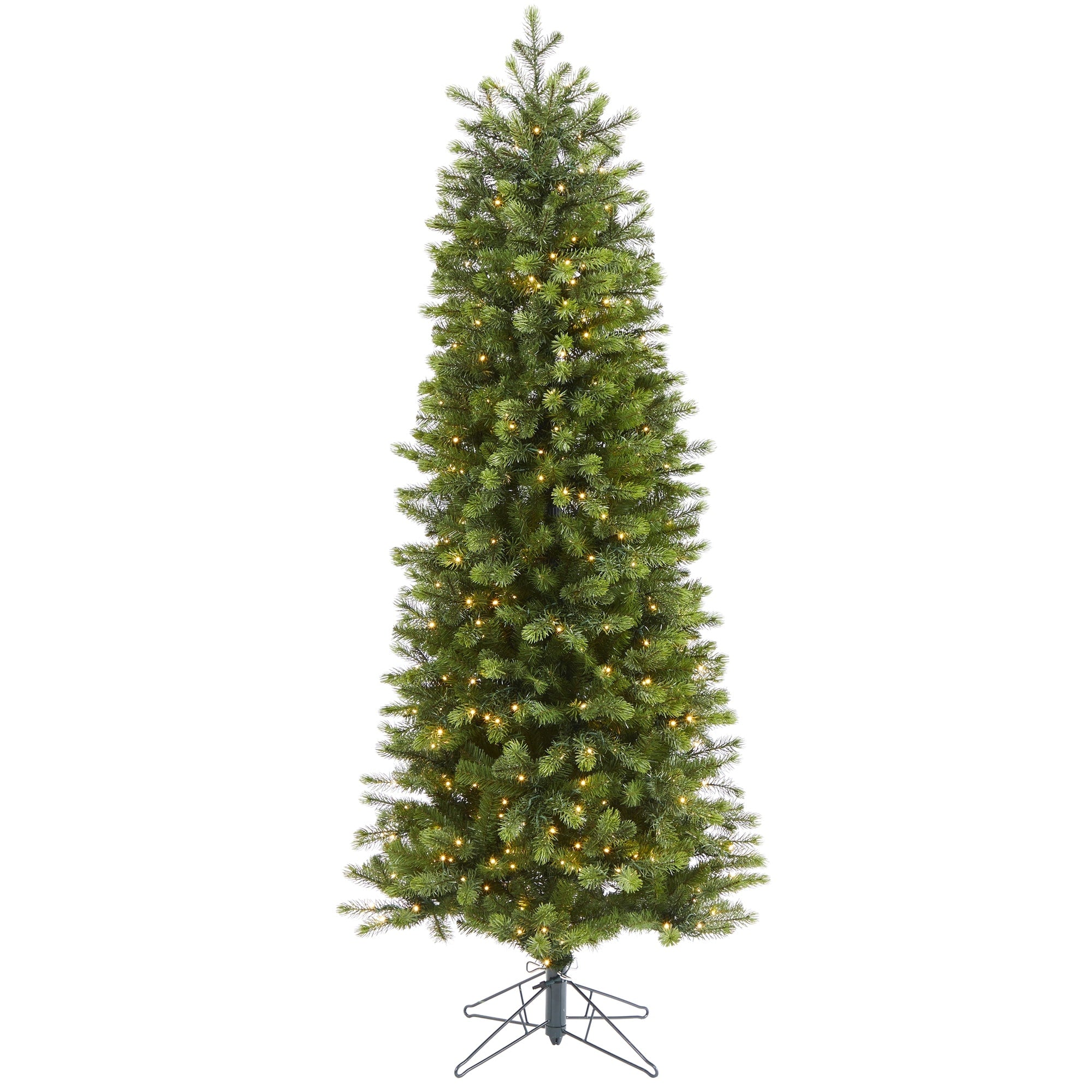 6.5 Slim Colorado Mountain Spruce Christmas Tree With 450 White Led Green