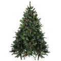 6.5 Snowy Delta Pine With Pine Cones Artificial Christmas Tree Unlit