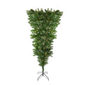 6.5 X 36 Pre Lit Upside Down Spruce Artificial Christmas Tree Warm White Led Lights