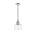 1 Light Pendant With 7 Inch Clear Glass