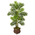 60 Areca Palm Artificial Tree In Metal Planter