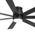 60 Inch Low Profile Flush Mount Ceiling Fan With Light 6 Speed Dc Motor Black Walnut Dual Finish Blades 3Cct Led 60 Inch