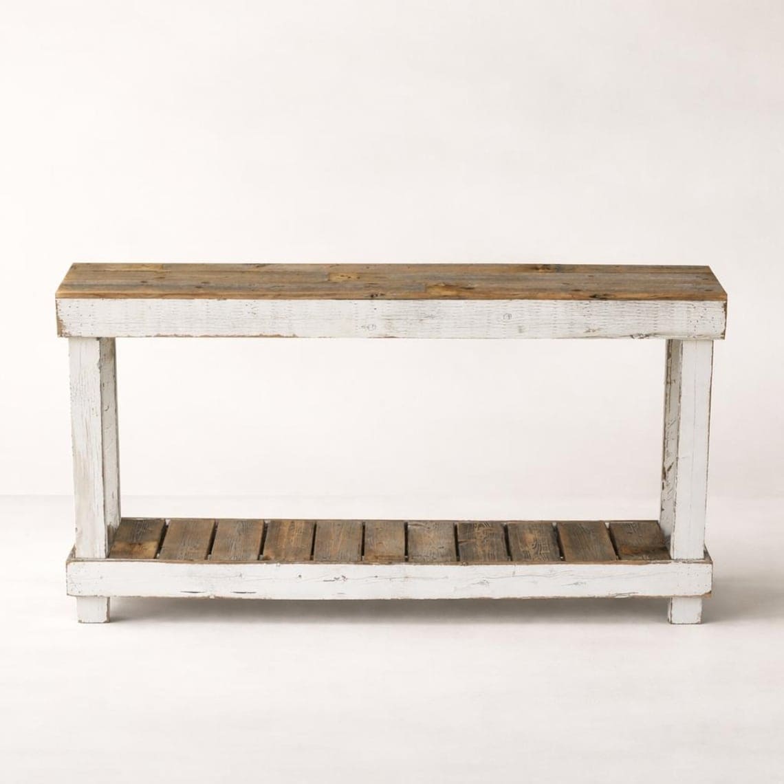 60 Inch White Combo Luxe Console