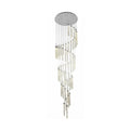 60 Light Chrome Led Chandelier With Clear Bubble Crystals